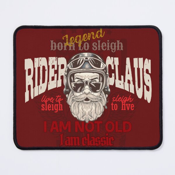 Item preview, Santa Claus loves classic motorcycle. designed and sold by VieBelieve.