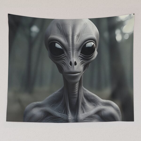 Item preview, Gray Alien in the Forest designed and sold by jrk123.