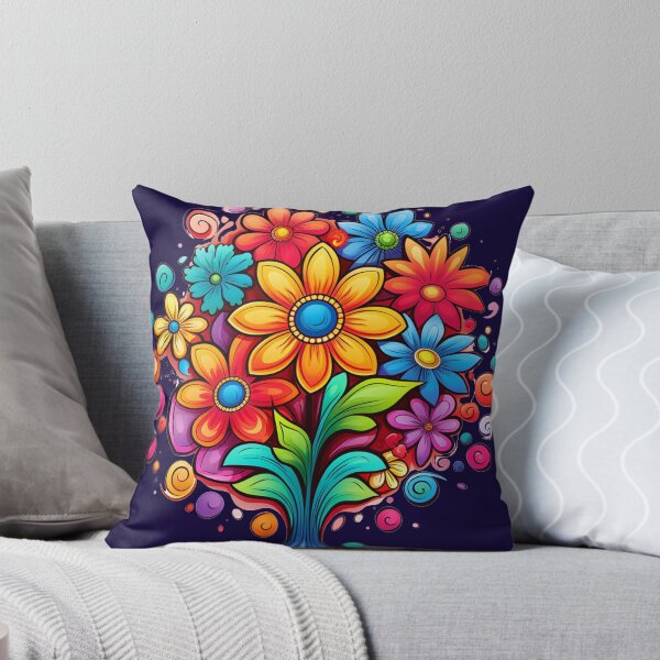 Item preview, bright colored flowers designed and sold by Nanthikan.