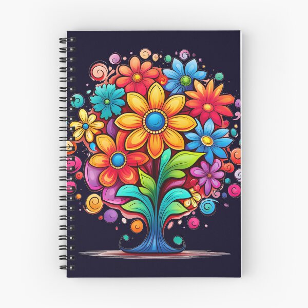 Item preview, bright colored flowers designed and sold by Nanthikan.