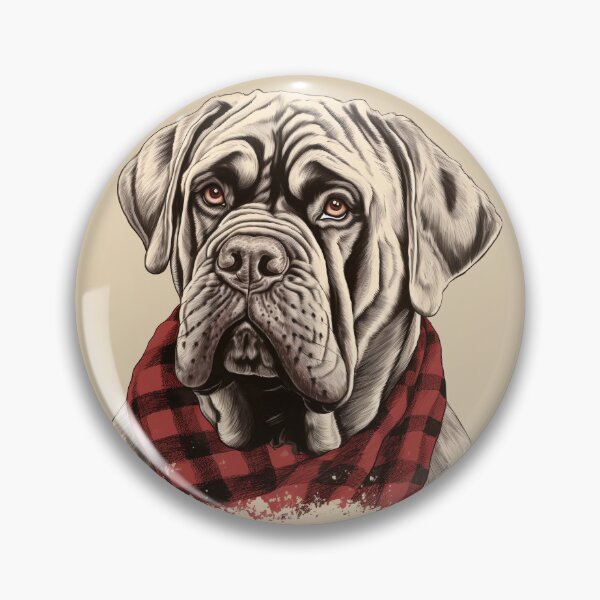 Item preview, Neapolitan Mastiff Christmas Plaid Watercolor designed and sold by rafaeltto.