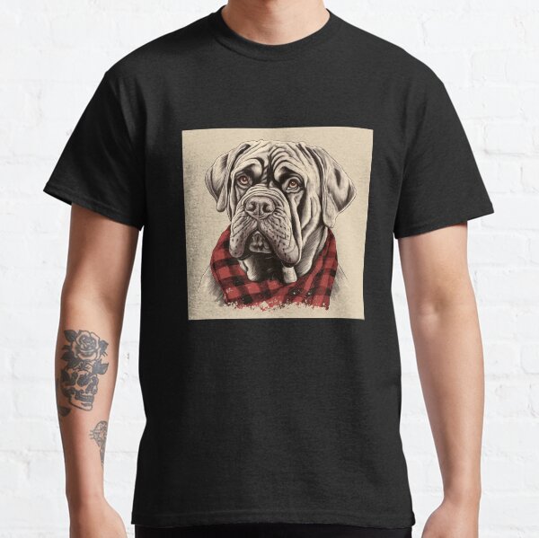 Item preview, Neapolitan Mastiff Christmas Plaid Watercolor designed and sold by rafaeltto.