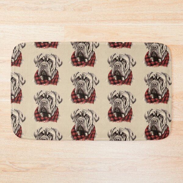 Item preview, Neapolitan Mastiff Christmas Plaid Watercolor designed and sold by rafaeltto.
