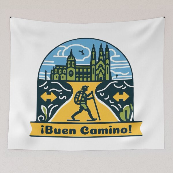 Item preview, Buen Camino - Camino de Santiago - Shirt, Mug, Sticker, etc designed and sold by cloudhiker.