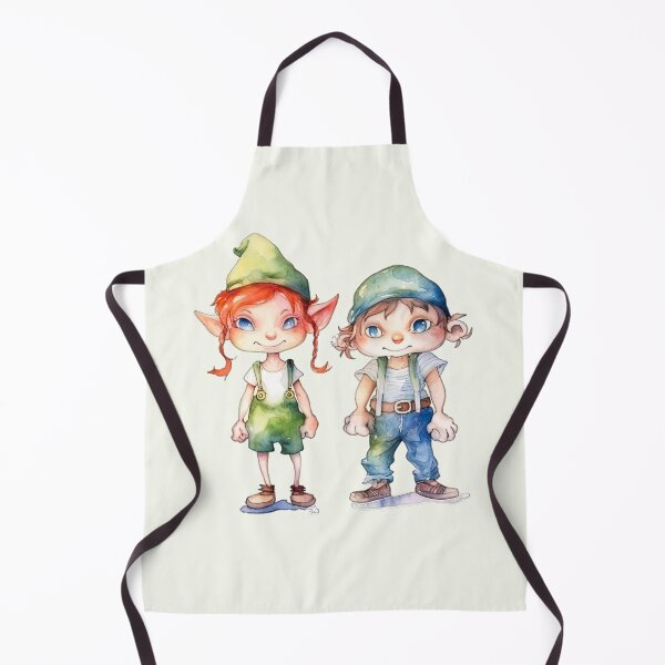 Item preview, Cute Fairy Goblin Girl and Boy designed and sold by MaryFiore.