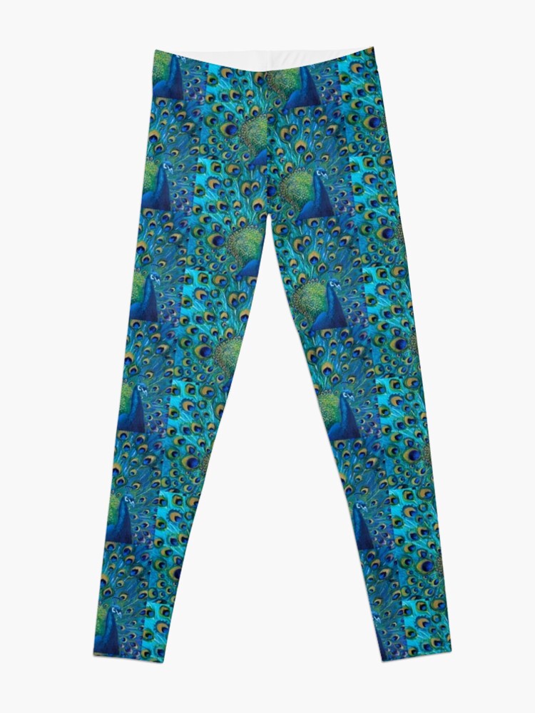 Peacock Designer Leggings – Brazen Design Studio