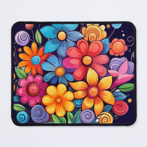 Item preview, bright colored flowers designed and sold by Nanthikan.