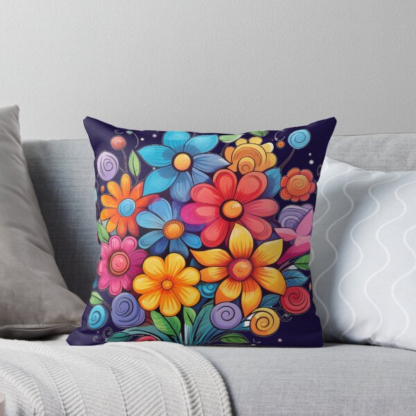 Item preview, bright colored flowers designed and sold by Nanthikan.