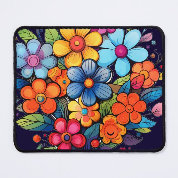 Item preview, bright colored flowers designed and sold by Nanthikan.