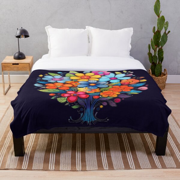 Item preview, bright colored flowers designed and sold by Nanthikan.