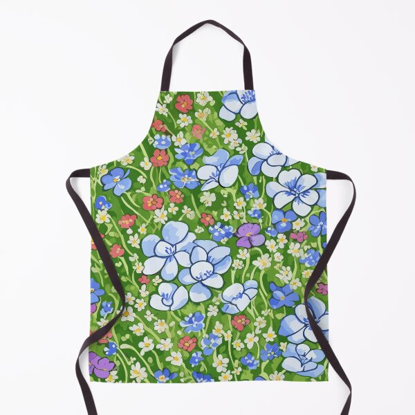 Item preview, Blue, Red, Purple, White Flowers Bloom on Green Meadow designed and sold by GraphicsClub.