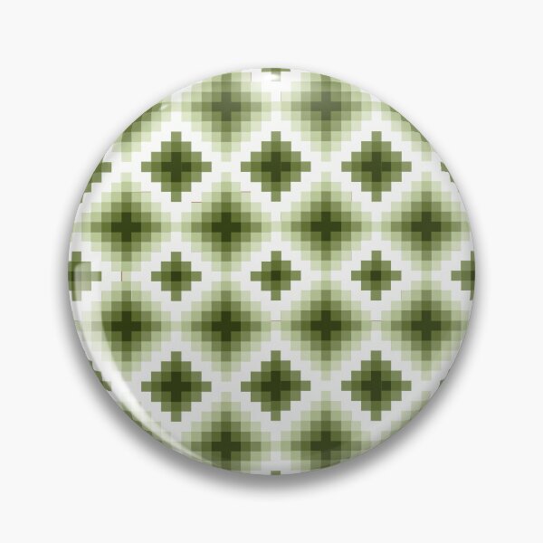 Item preview, Patchwork vintage quilting pattern in white and green squares designed and sold by Carlos Gudino.