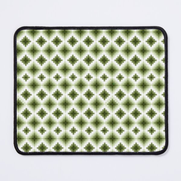 Item preview, Patchwork vintage quilting pattern in white and green squares designed and sold by Carlos Gudino.