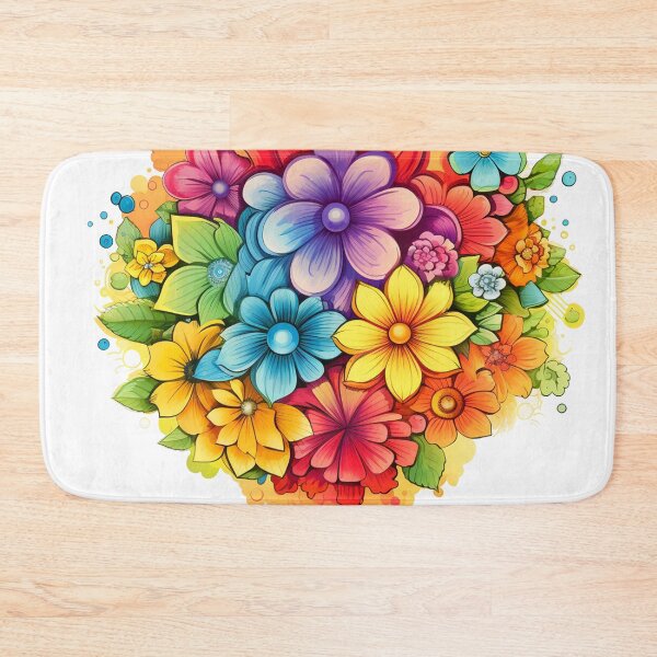Item preview, bright colored flowers designed and sold by Nanthikan.