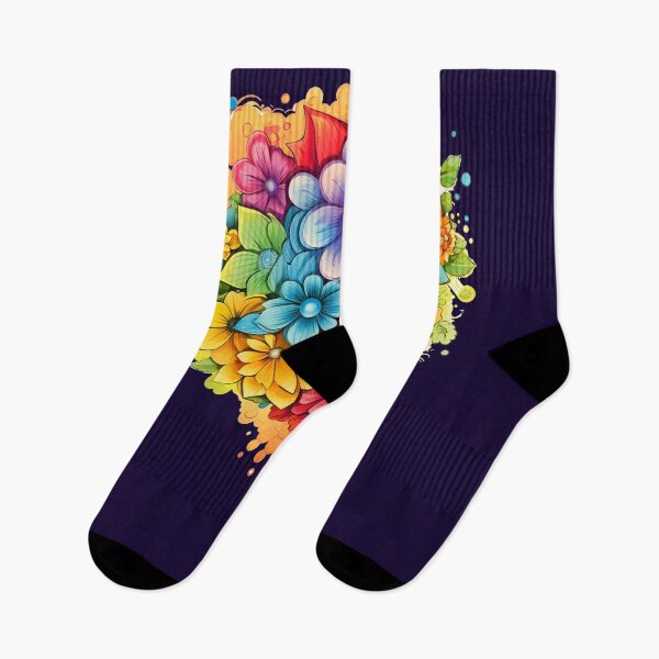 Item preview, bright colored flowers designed and sold by Nanthikan.