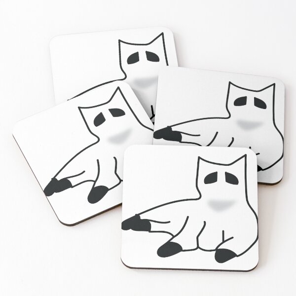 Item preview, Laying Down Black Ghost Cat designed and sold by Jgeivett.