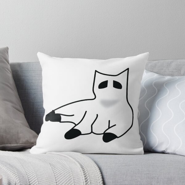 Item preview, Laying Down Black Ghost Cat designed and sold by Jgeivett.