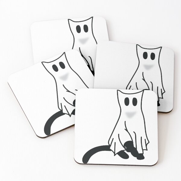 Item preview, Raised Paw Black Ghost Cat designed and sold by Jgeivett.