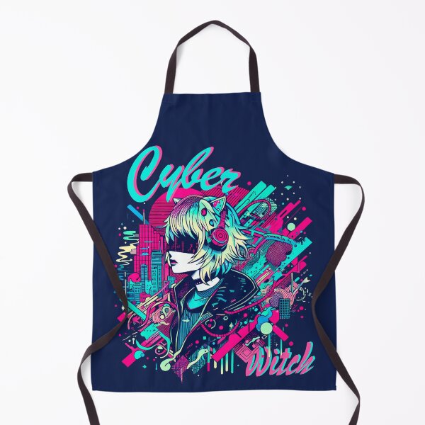 Item preview, Cyberpunk Witch: Neo-Manga Illustration in Urban Style, High-Tech designed and sold by Wicc-a.