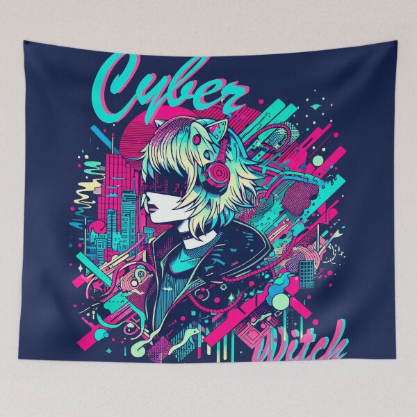 Item preview, Cyberpunk Witch: Neo-Manga Illustration in Urban Style, High-Tech  designed and sold by Wicc-a.