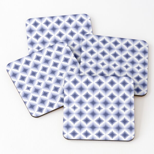 Item preview, Patchwork quilting pattern in blue and white squares designed and sold by Carlos Gudino.