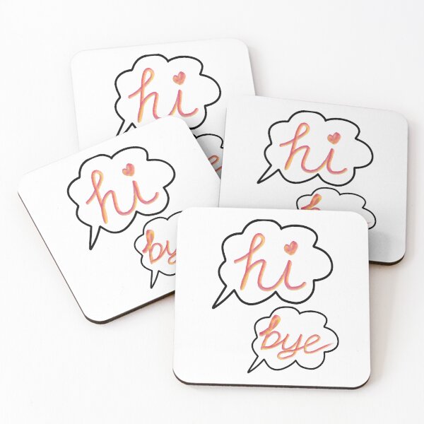 Item preview, Hi bye bubble speech designed and sold by lukked.