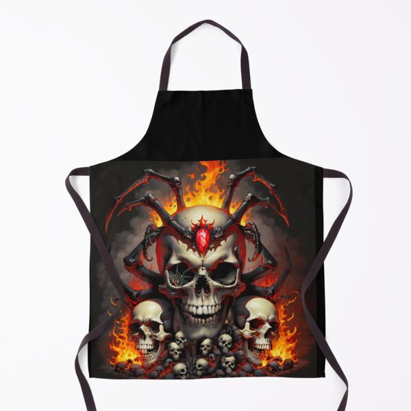 Artikelvorschau, Inferno Ruby of Skulls: Black Widow and Flames entworfen und verkauft von THEVOICE-AI.