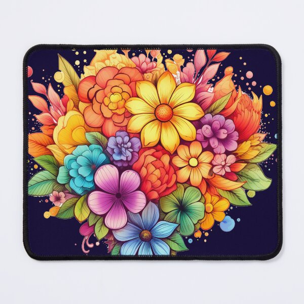 Item preview, bright colored flowers designed and sold by Nanthikan.