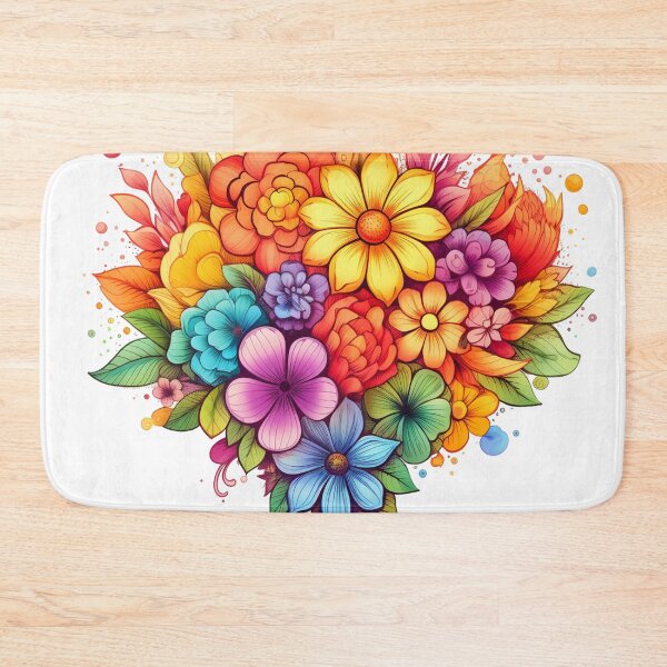 Item preview, bright colored flowers designed and sold by Nanthikan.
