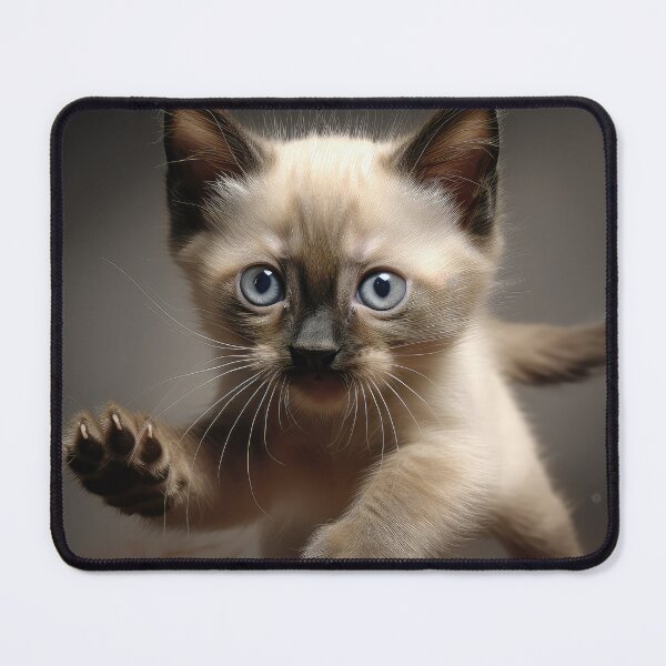 Item preview, Pouncing Siamese Kitten designed and sold by Elisabeth Lucas.
