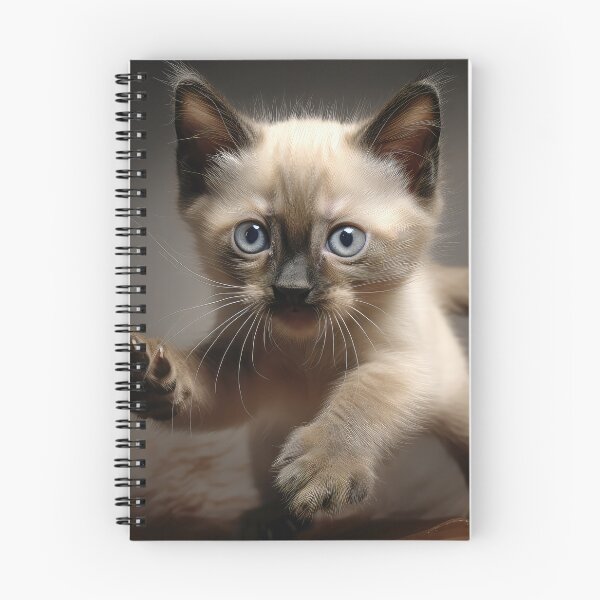 Item preview, Pouncing Siamese Kitten designed and sold by Elisabeth Lucas.