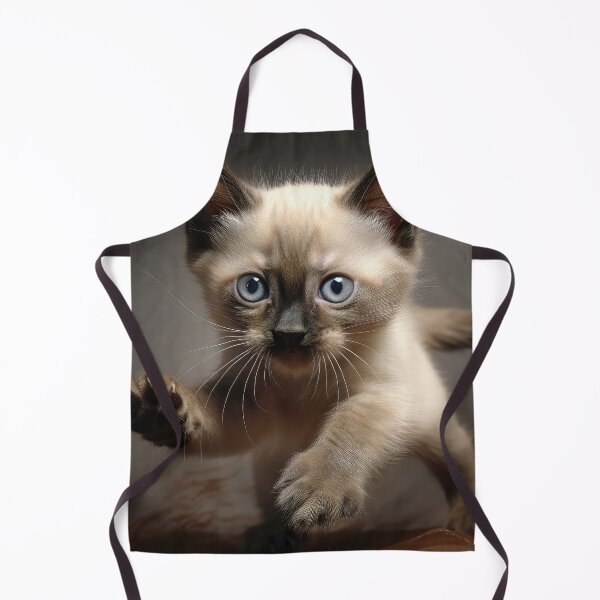 Item preview, Pouncing Siamese Kitten designed and sold by Elisabeth Lucas.