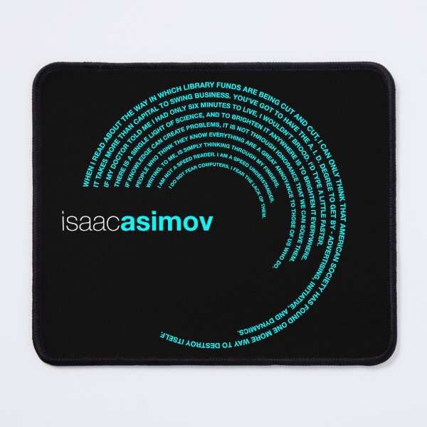 Item preview, Isaac Asimov famous quotes poster [aqua] designed and sold by CMYKStudio.