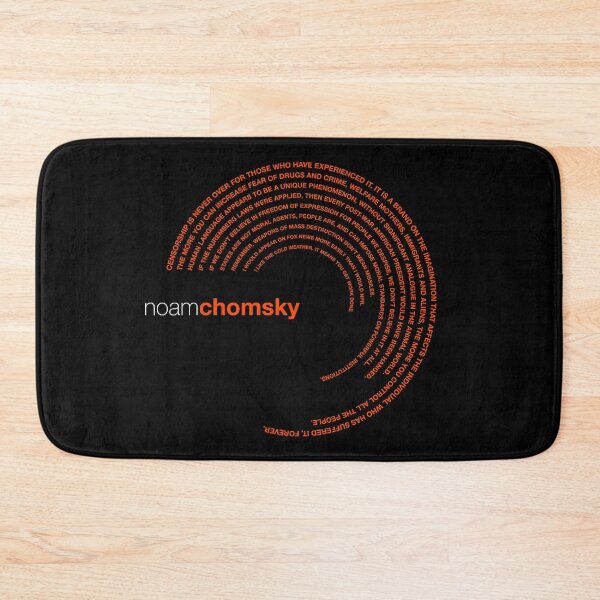 Item preview, Noam Chomsky famous quotes poster [orangered] designed and sold by CMYKStudio.