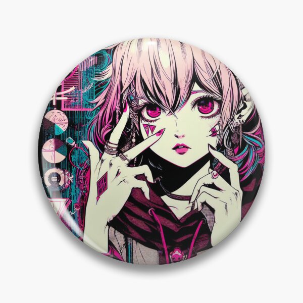 Item preview, Tech Witch: Neo-Manga Illustration in Cyberpunk, Tech Style, and the Digital Matrix designed and sold by Wicc-a.