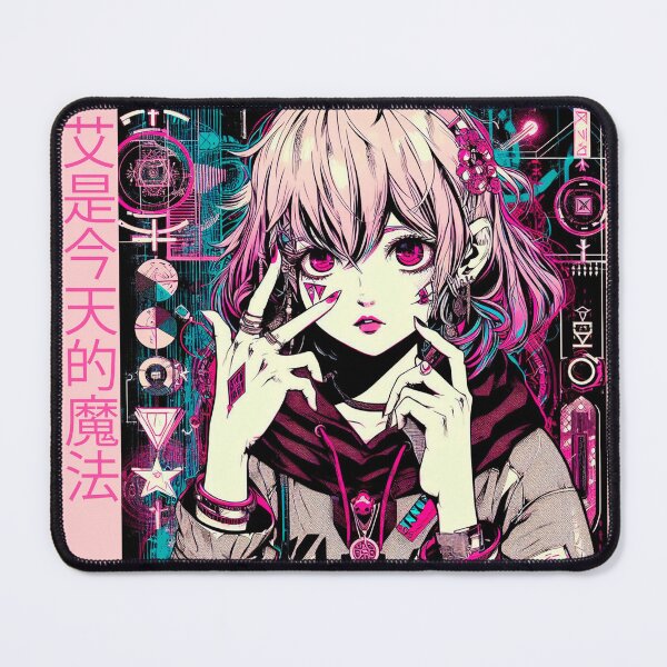 Item preview, Tech Witch: Neo-Manga Illustration in Cyberpunk, Tech Style, and the Digital Matrix designed and sold by Wicc-a.