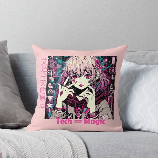 Item preview, Tech Witch: Neo-Manga Illustration in Cyberpunk, Tech Style, and the Digital Matrix designed and sold by Wicc-a.