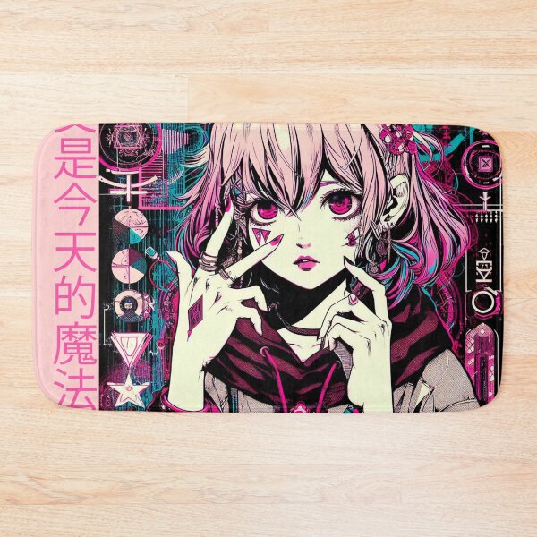 Item preview, Tech Witch: Neo-Manga Illustration in Cyberpunk, Tech Style, and the Digital Matrix designed and sold by Wicc-a.