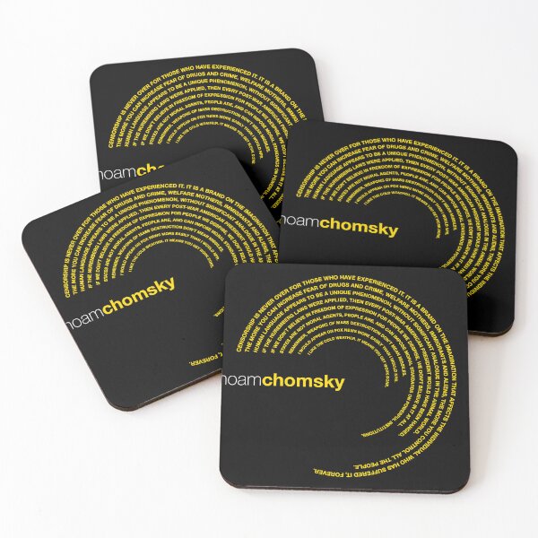 Item preview, Noam Chomsky famous quotes poster [gold] designed and sold by CMYKStudio.