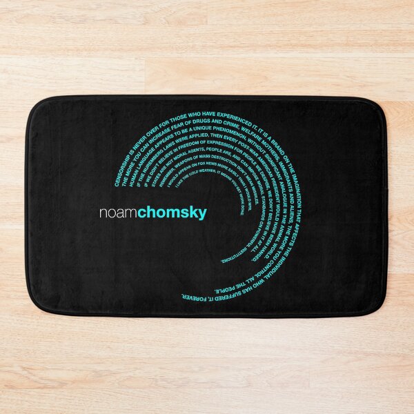 Item preview, Noam Chomsky famous quotes poster [aqua] designed and sold by CMYKStudio.