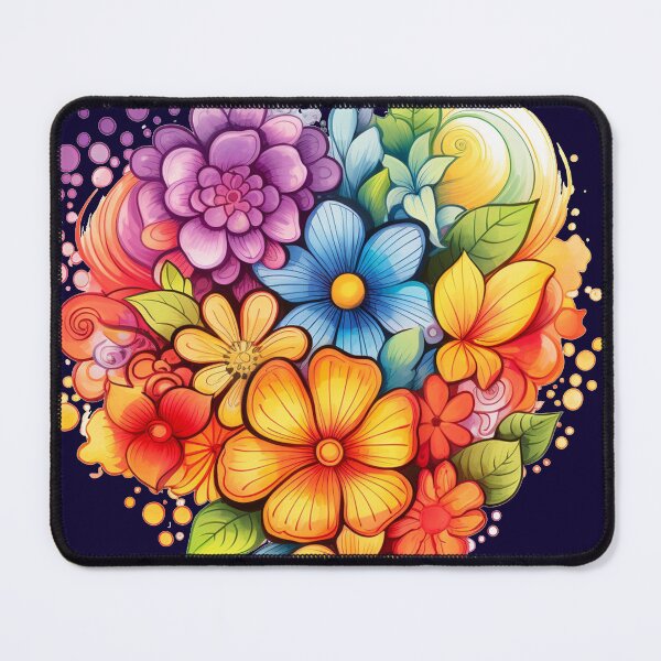 Item preview,  bright colored flowers designed and sold by Nanthikan.
