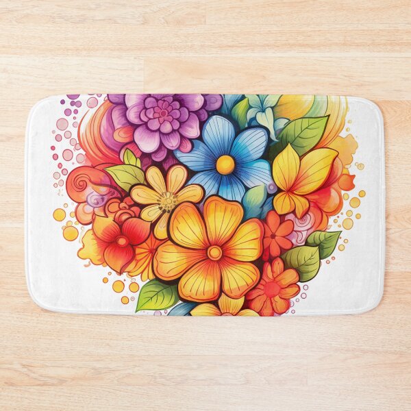 Item preview,  bright colored flowers designed and sold by Nanthikan.