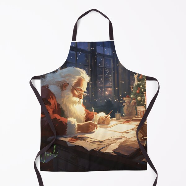Item preview, anta Claus Busy Writing Letters for Christmas designed and sold by inkArtistryfine.