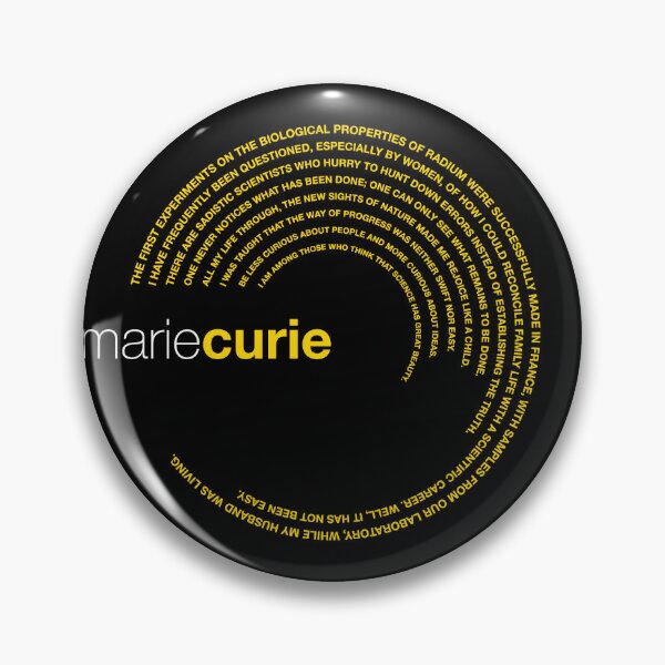 Item preview, Marie Curie famous quotes poster [gold] designed and sold by CMYKStudio.