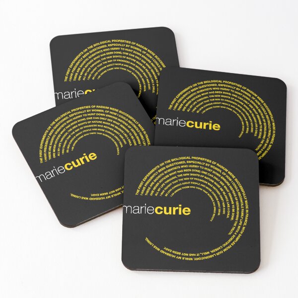 Item preview, Marie Curie famous quotes poster [gold] designed and sold by CMYKStudio.