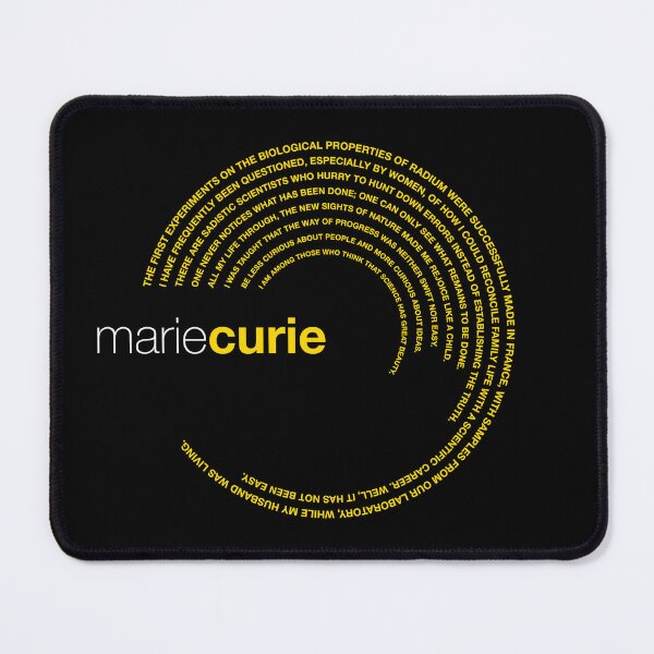 Item preview, Marie Curie famous quotes poster [gold] designed and sold by CMYKStudio.