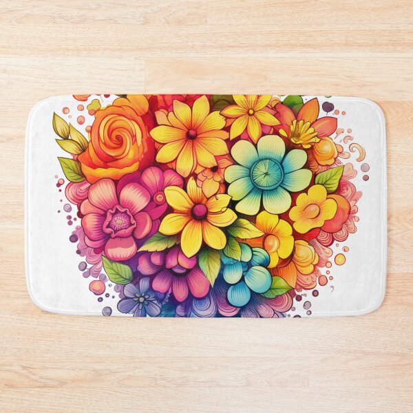 Item preview,  bright colored flowers designed and sold by Nanthikan.