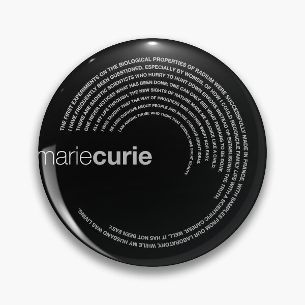 Item preview, Marie Curie famous quotes poster [silver] designed and sold by CMYKStudio.