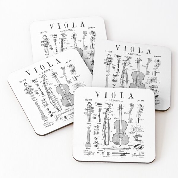 Item preview, Viola Player Musician Musical Instrument Vintage Patent designed and sold by GrandeDuc.