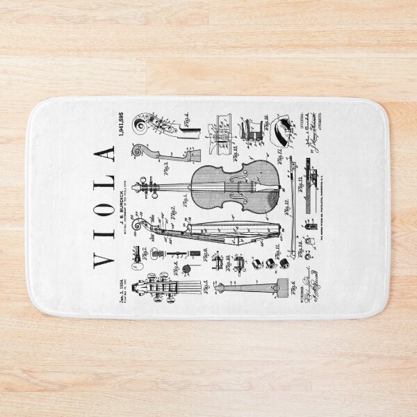 Item preview, Viola Player Musician Musical Instrument Vintage Patent designed and sold by GrandeDuc.